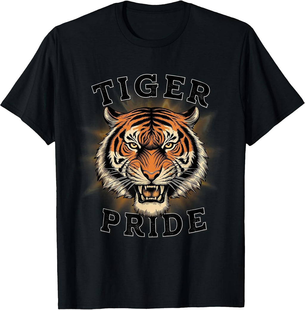 Retro Orange Tiger Graphic Sport squad costume