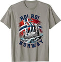 Ro Ro Norway Viking Ship Soccer Norwegian Fan T-Shirt