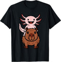 Kawaii Capybara Axolotl Tee