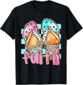 Walk By Faith Shirt Colorful Flip Flops Christian