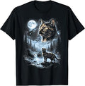 Vintage Tortoiseshell Cat Howling to The Moon T-Shirt