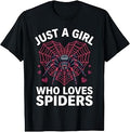 Spider Art for Women Girls Insect Spiderweb Tarantula Spider T-Shirt