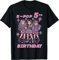 5th Birthday K-Pop Girls 5 Year Old Kpop Girls Kids Youth T-Shirt