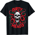 Dirty Skull Octopus Head Halloween Y2K Goth Tee