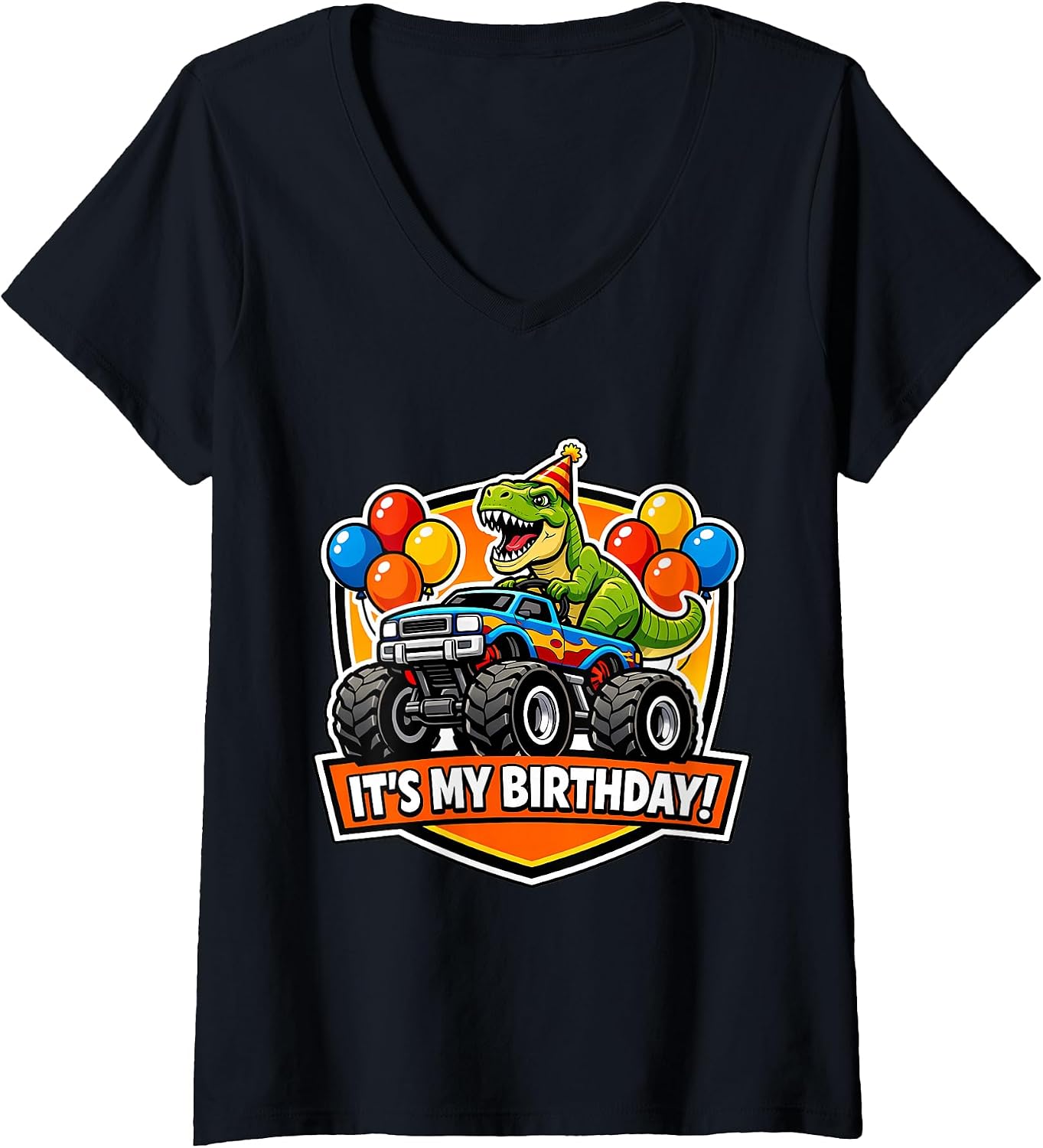 It's My Birthday Party Trex Monster Truck Merch