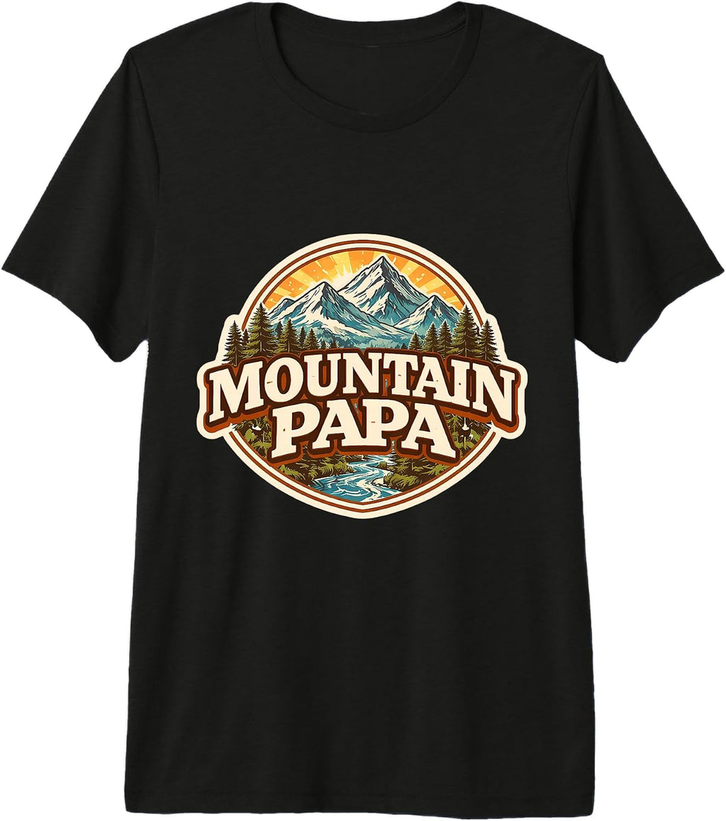 Mountain Papa Father's Day Hiking Hiker Hike Merch