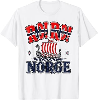 Ro Ro Norway Flag Soccer Norwegian Supporter Fan T-Shirt T-Shirt