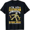 Hilarious Skeleton Electrician Work Humor Tees