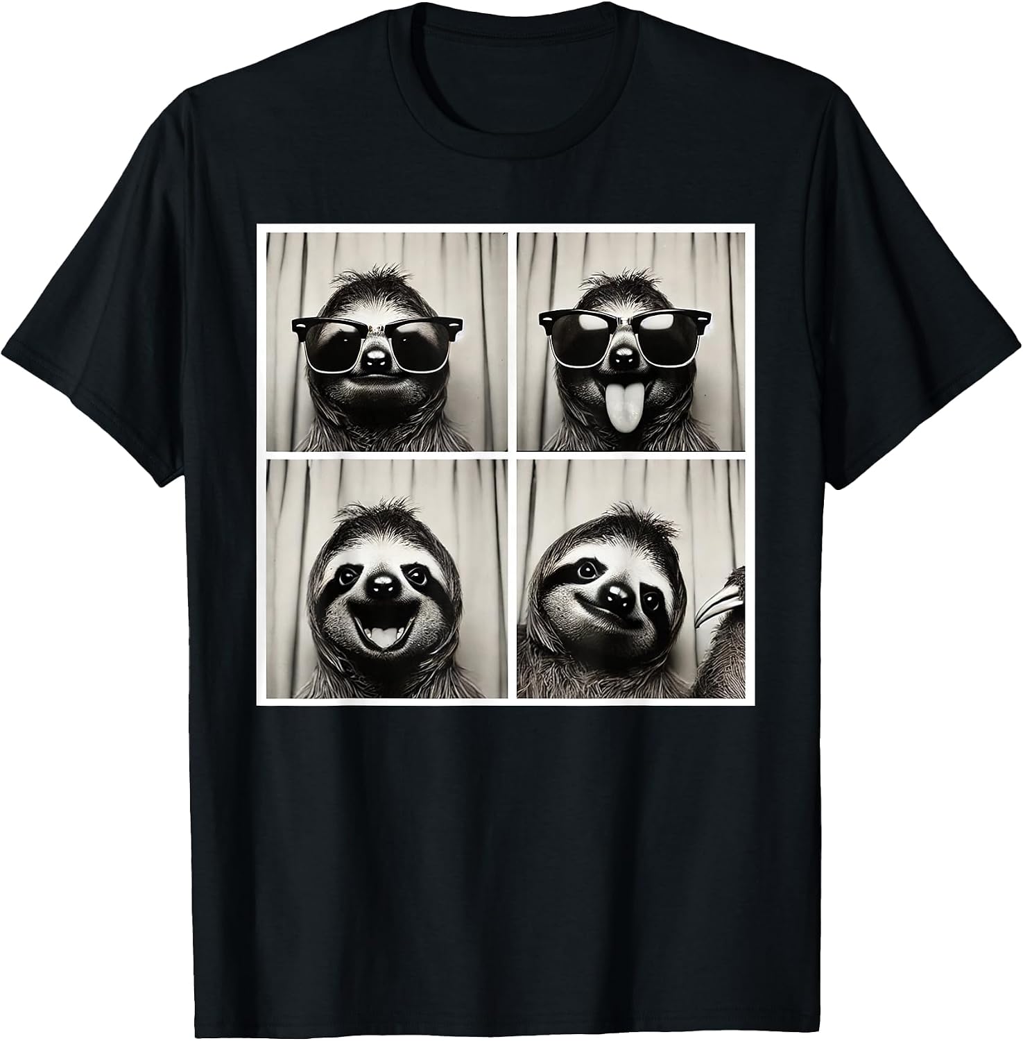 Vintage Sloth Photo Booth Selfie Designs