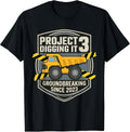Vintage Project 3 Construction Excavation Team Humor T-Shirt
