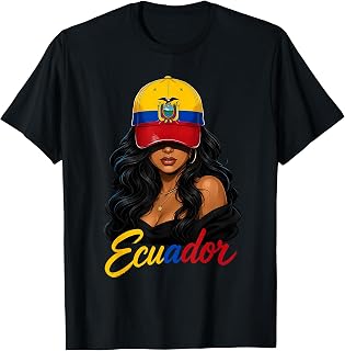 Ecuadorian Flag Pride Ecuador Girl Ecuatoriana Roots Women T-Shirt