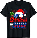 Christmas in July Santa Summer Hawaiian Family Matching T-Shirt