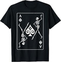 Skeleton Ace of Spades Playing Card Poker Gambler Gothic T-Shirt