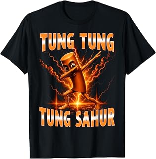 Tung Tung Tung Sahur is Calling Funny Italian Dab Dance T-Shirt