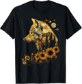 Wolf Floral Nature Wildlife For Men Women