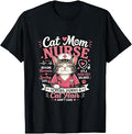 Cat Mom Nurse T-Shirt