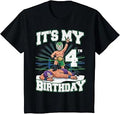 It's My 4th Wrestling Birthday Party Wrestler 4 Year Old Boy T-Shirt