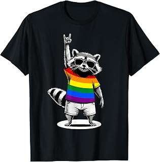 Raccoon LGBTQ Pride Month T-Shirt