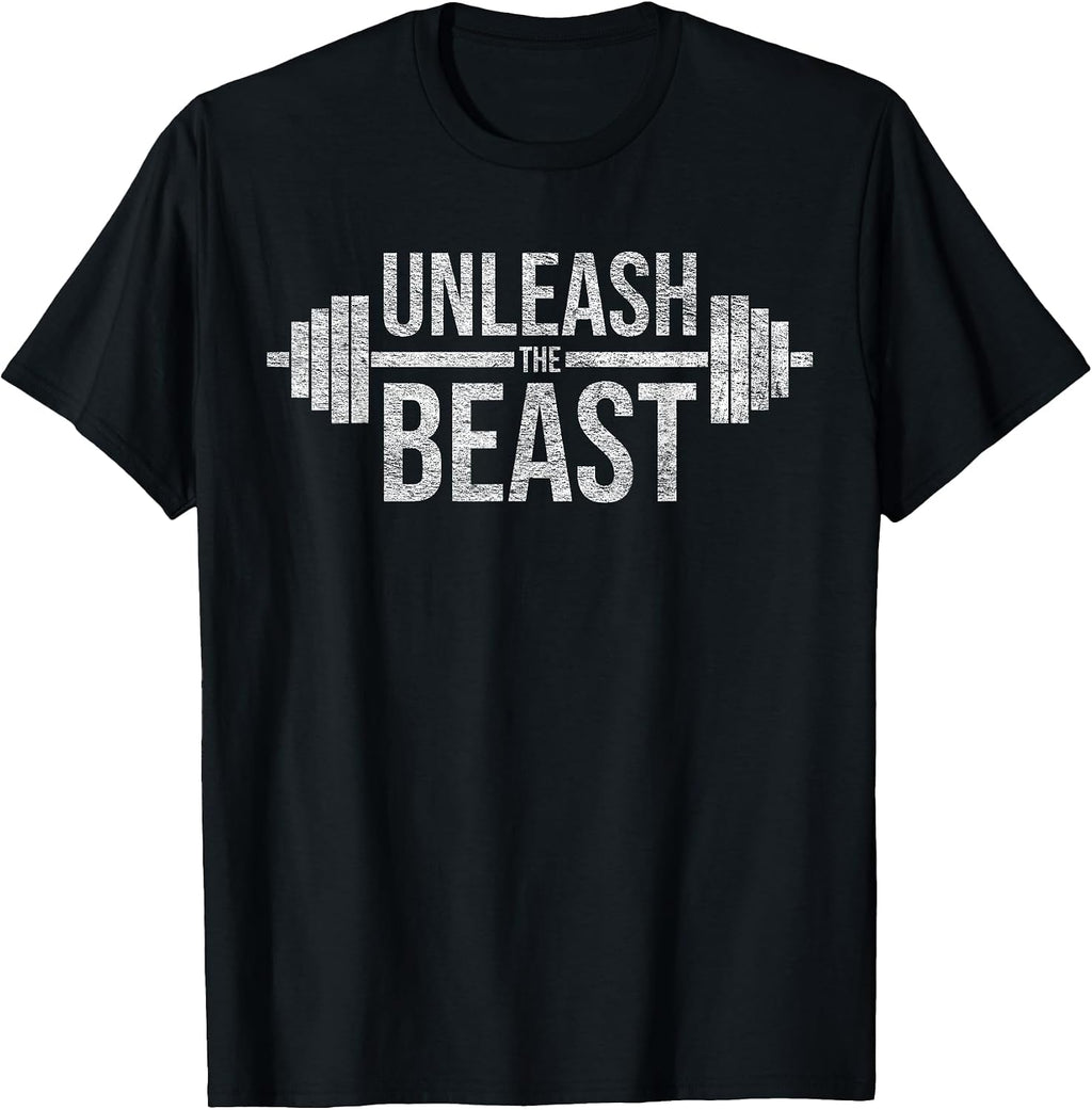 LET THE GAINS BEGIN WEIGHT LIFTING GYM TEES