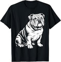 Cool English Bulldog Art for Men Women Kids English Bulldog T-Shirt