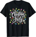 Christmas in July Lights Summer Xmas T-Shirt