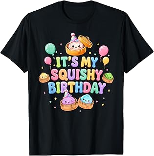 It's My Squishy Birthday Dumpling Squish Squad Kawaii T-Shirt