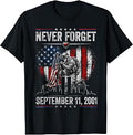 Never Forget September 11 2001 Memorial Day American Flag T-Shirt