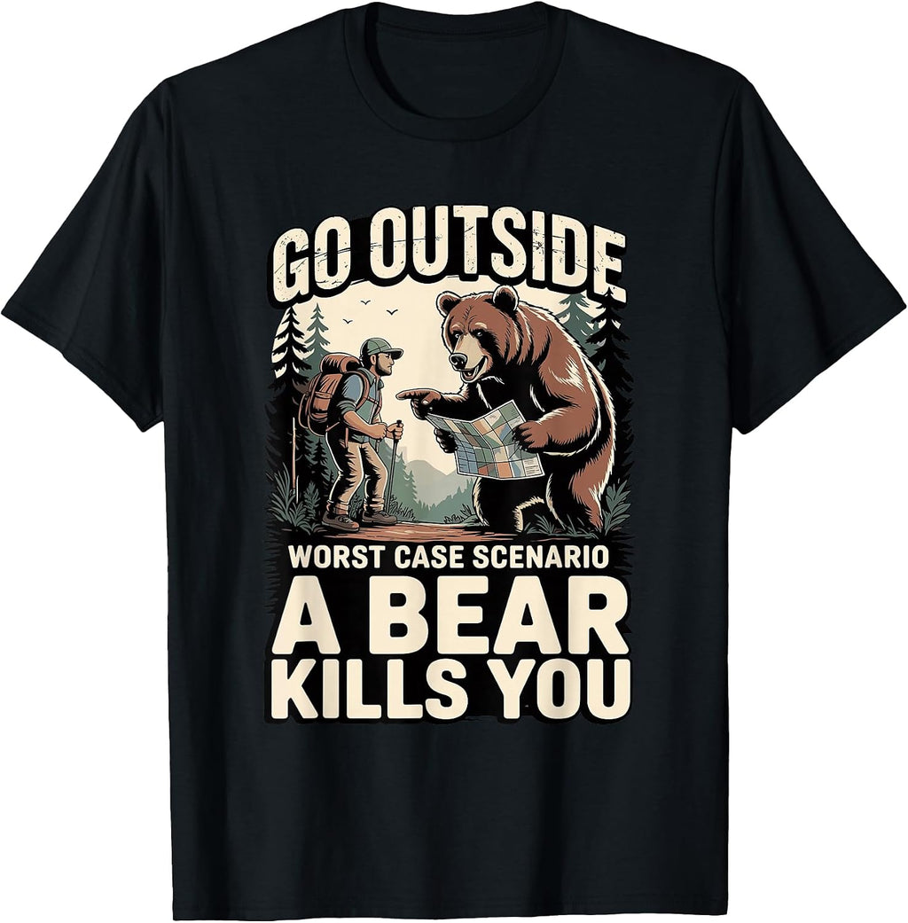 Outdoor Hiking Camping Humor Bear Joke