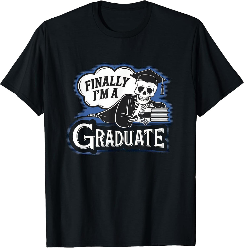 Funny Graduation Skeleton Graduate Merch