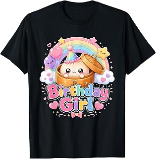 Cute Dumpling Kawaii Pastel Anime Dumpling Lovers Kids Girls T-Shirt