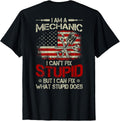 Vintage I'm A Mechanic US Flag Christmas Men LVC