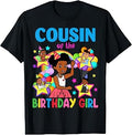 Cousin of Birthday Girl Gracie Birthday Dolls Girl Party T-Shirt