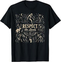 Respect The Locals Cryptids Folklure Funny Bigfoot Alien T-Shirt