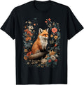 Wildlife Floral Fox Nature Animal Flowers