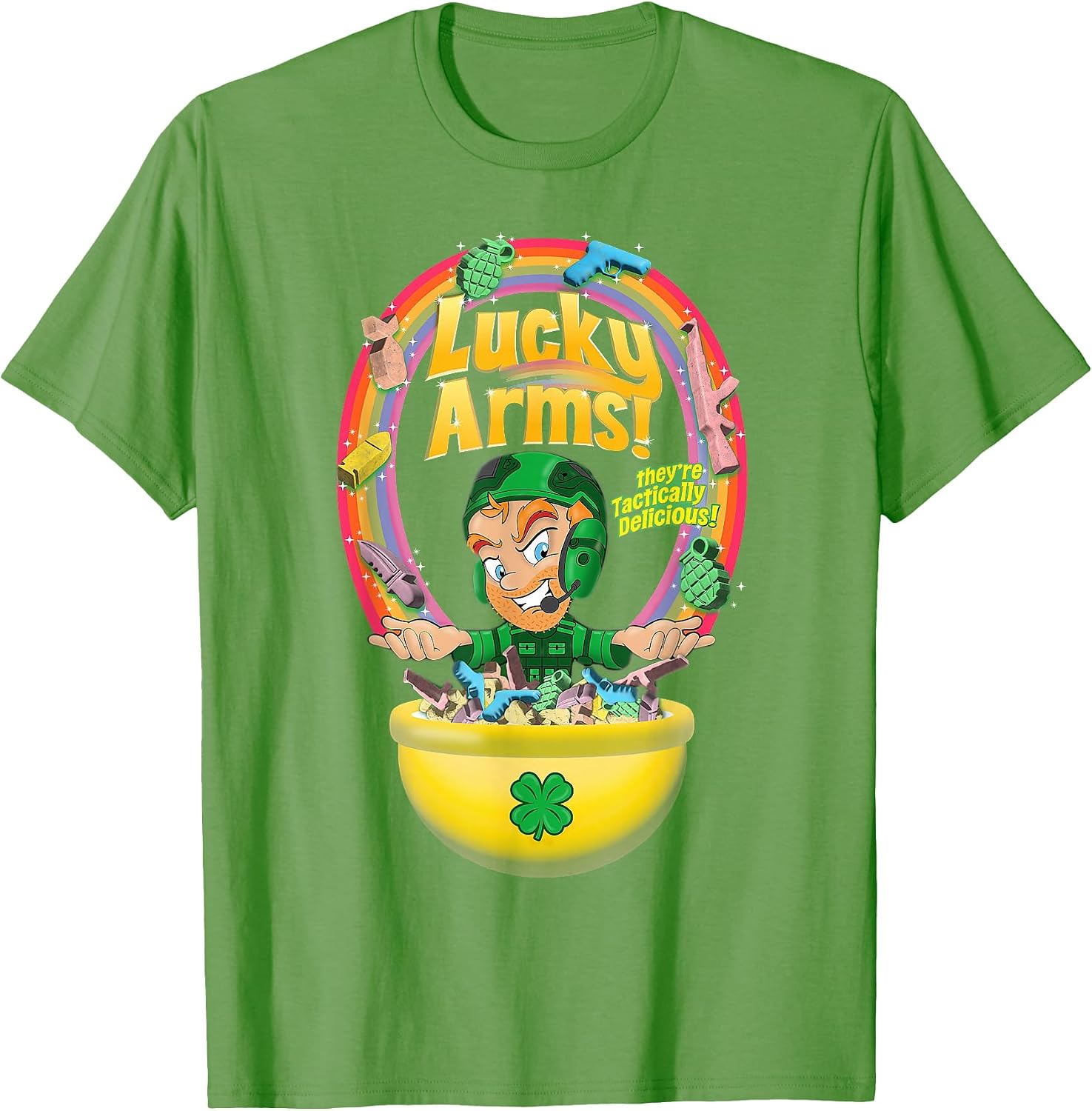 Funny Lucky Arms Tee Shirt