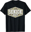 Retro Camo Senior Class of 2027 Graduation T-Shirt