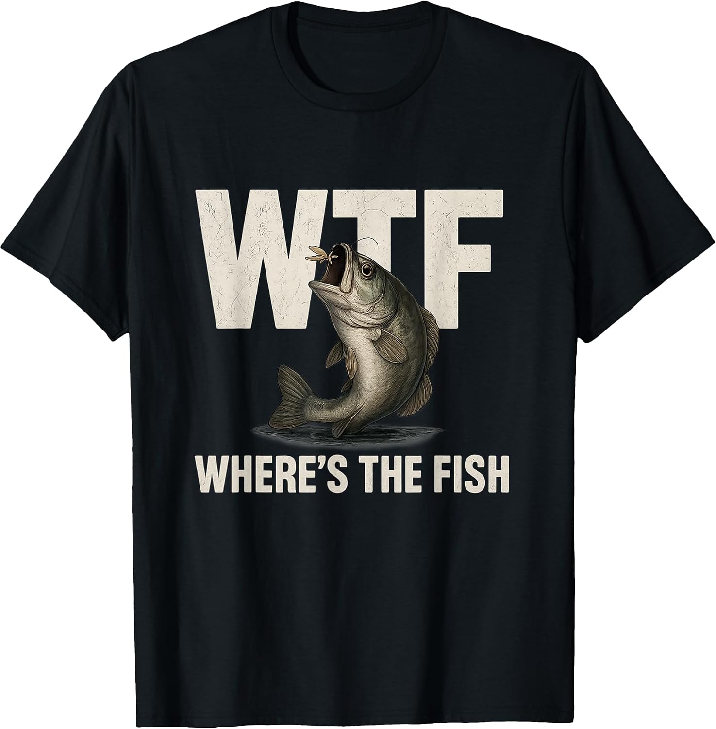 Retro Funny WTF Fishing Vintage Art