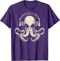 Octopus With Headset Music Graphic