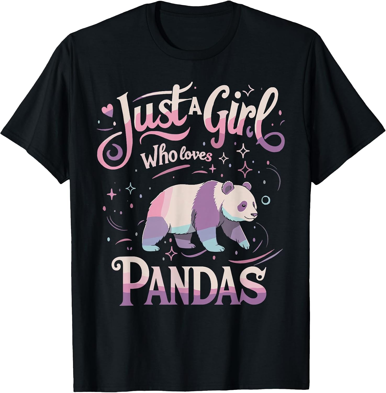 Panda Shirts Cute Animal Girls Kids Gifts