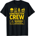 Funny Road Worker Construction Site Crew T-Shirt
