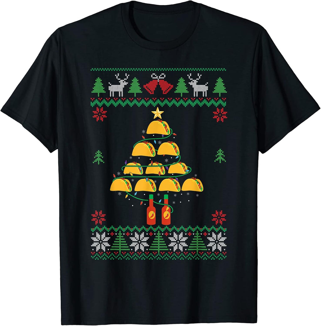 Tacos Christmas Tree Xmas Pajama For Tacos Lover
