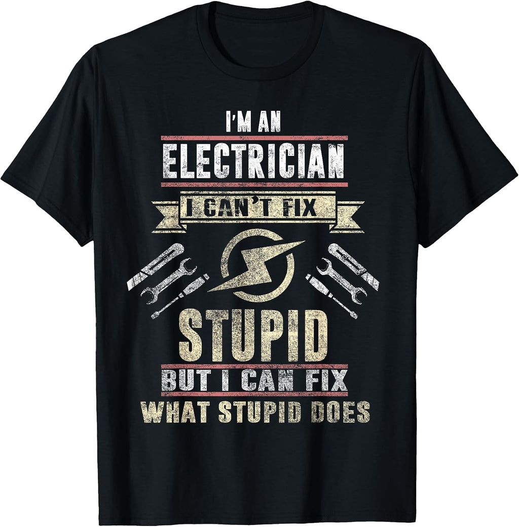 Funny electrician t shirt