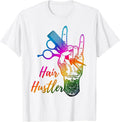 Funny Hair Hustler Funny Hair Stylist Tee Shirt
