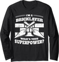 Bricks and Shovel Construction Funny Worker Long Sleeve T-Shirt