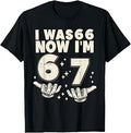 I was 66 Now I'm 67 Funny 67th Birthday Party 67 Year Old T-Shirt