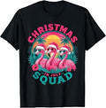 Christmas in July Flamingo Squad Beach Sunset T-Shirt