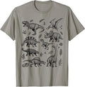 Dinosaur Graphic Tee Adult Men Kids Boys Vintage Cute Dino T-Shirt