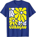 Curacao Floral Boho Flowers Cute Groovy Curacaoan Girl T-Shirt