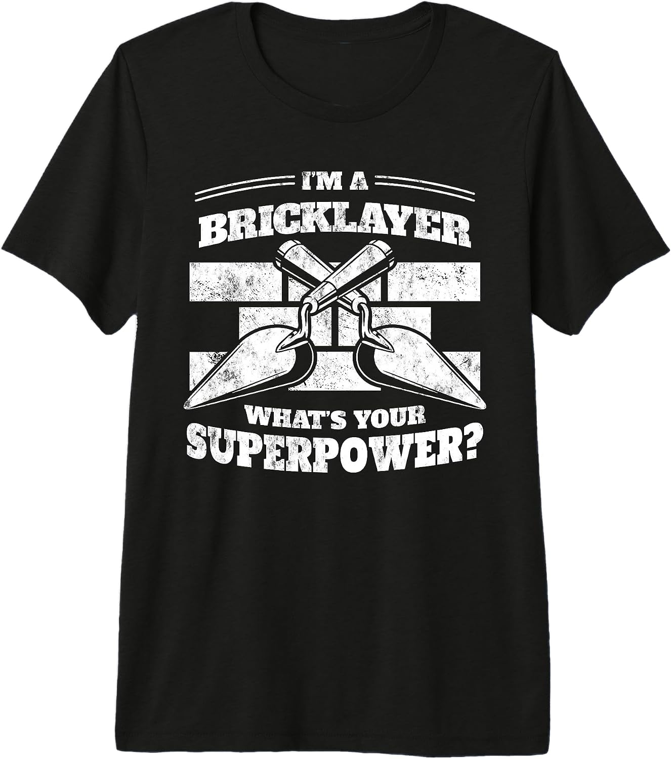 Bricks and Shovel Construction Funny Worker Premium Tri-blend T-Shirt