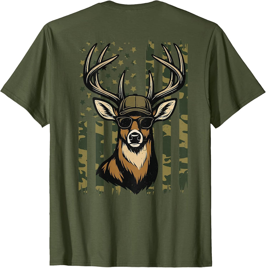 Camouflage Deer Hunting American Flag Camo Hunter